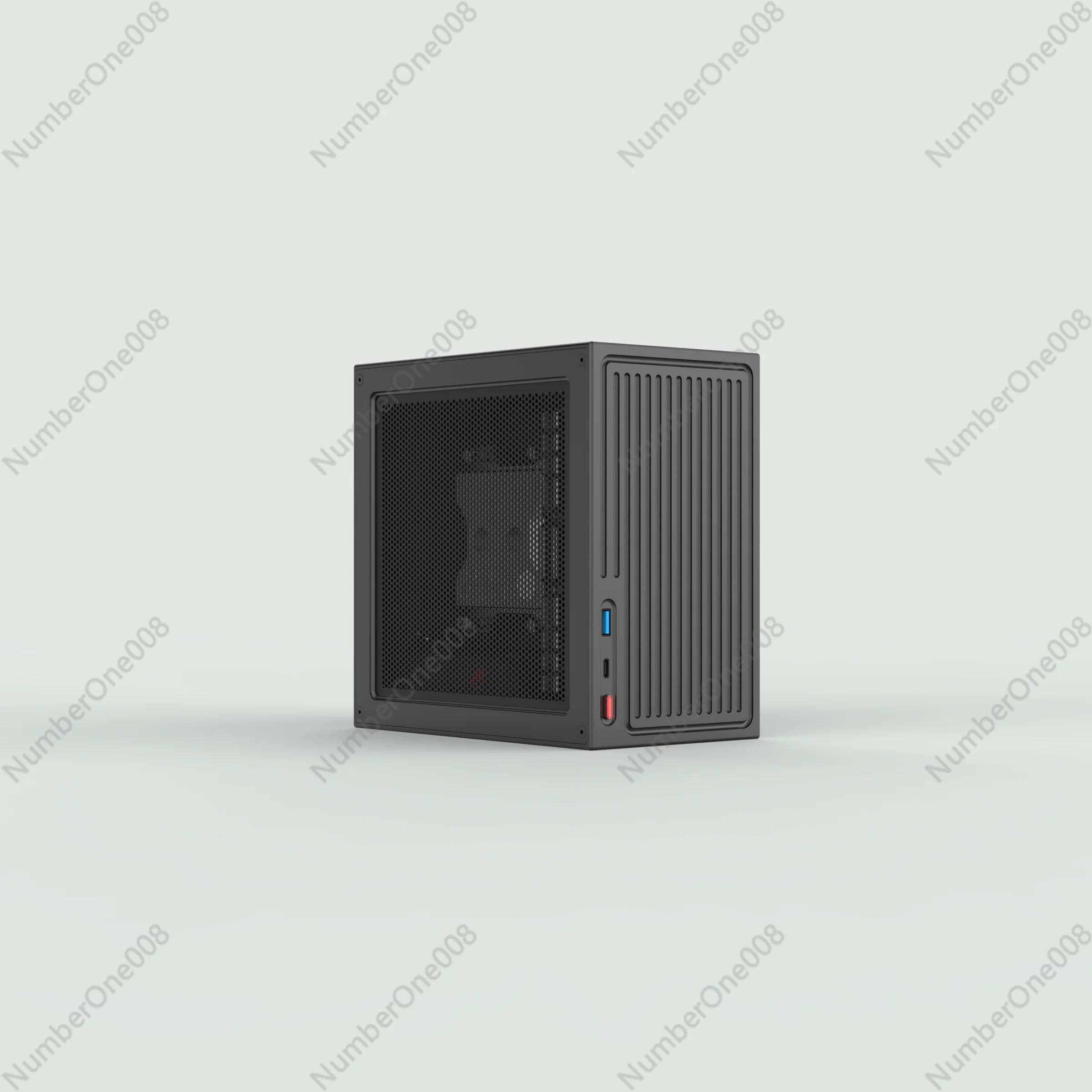 

elf Pure Aluminum CNC Half Height Knife Card ITX Chassis MiGao Chassis