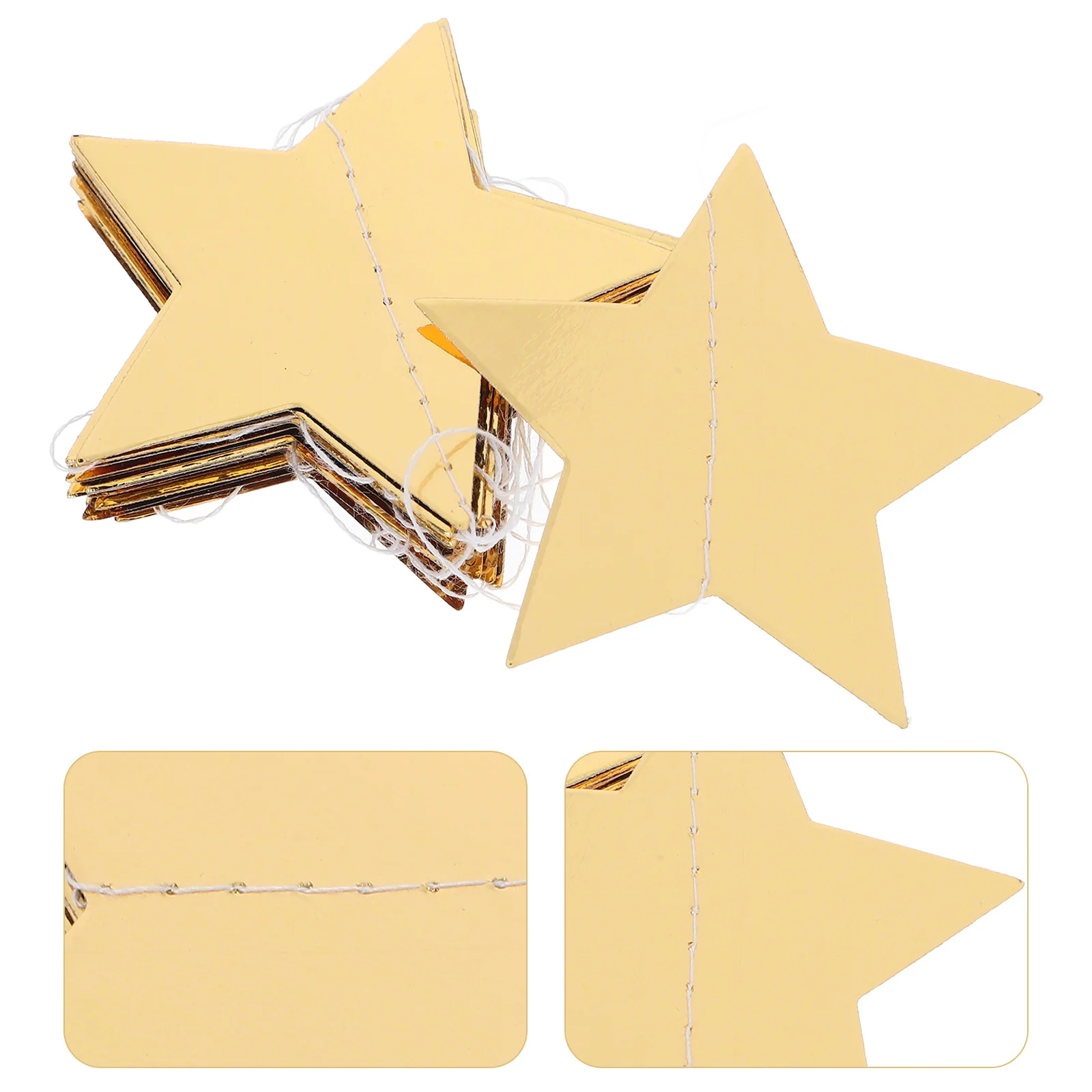 

Stars Paper Garland For Wedding Party Birthday Holiday Events Reflective Star Bunting Festival Decor Homecoming Ceiling