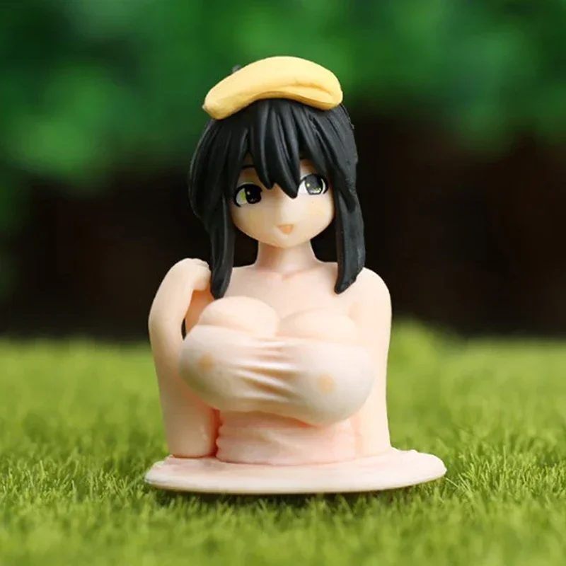 Interior Car Dashboard PVC Decorations Widget Sexy Anime Doll Chest Shaking Ornament For Girls Boys Home Decor Gifts