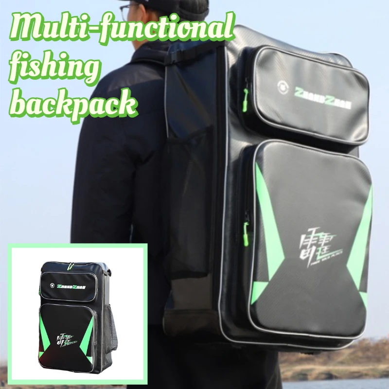 

Outdoor Large Capacity Fishing Chair Bags Multi-functional Waterproof Backpack Portable Fishing Gear Storage Bag Tackle Supplies