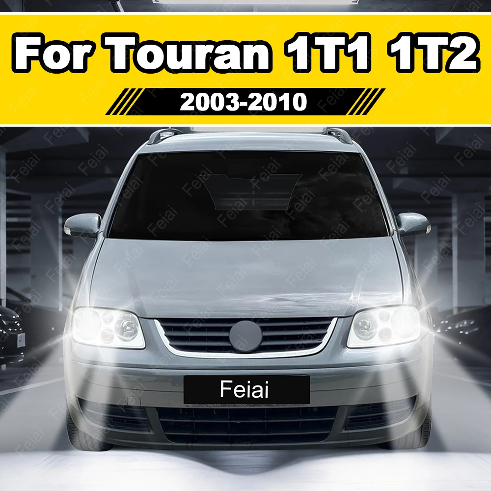 For Volkswagen VW Touran Headlight LED Bulb Touran 1T1,1T2 Accessories 2003 2004 2005 2006 2007 2008 2009 2010 Car Headlights
