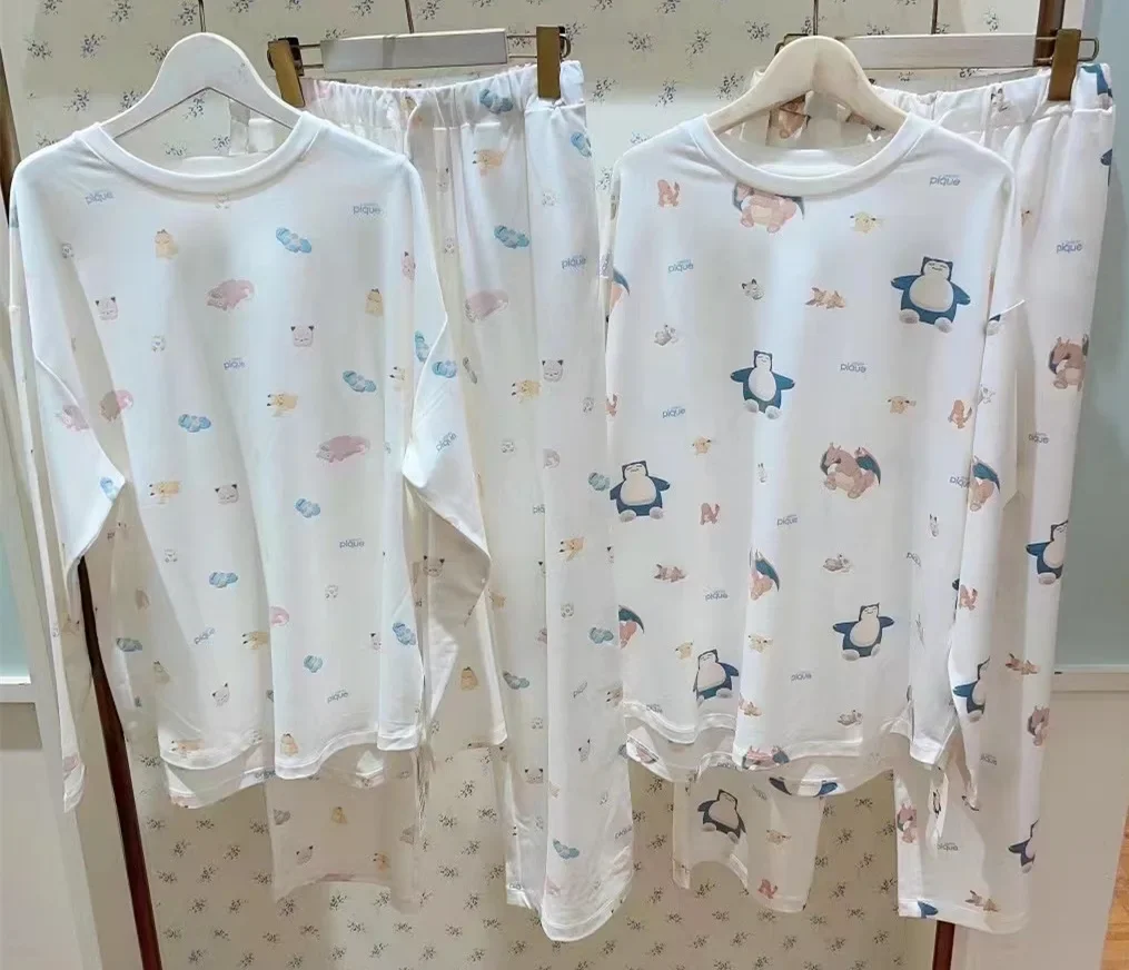 Pajamas Room Wear Ladies Autumn Women's Pajamas Set Puppy Long Sleeves Trousers 40-65kg Wear