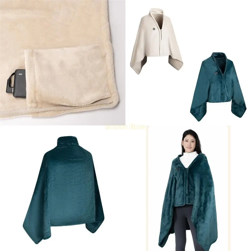 31BF استخدام مزدوج لوحة التدفئة الكهربائية يمكن ارتداؤها خطة 3 تكوين الحرارة USB بالطاقة الحقائب الكبيرة البوليستر النسيج