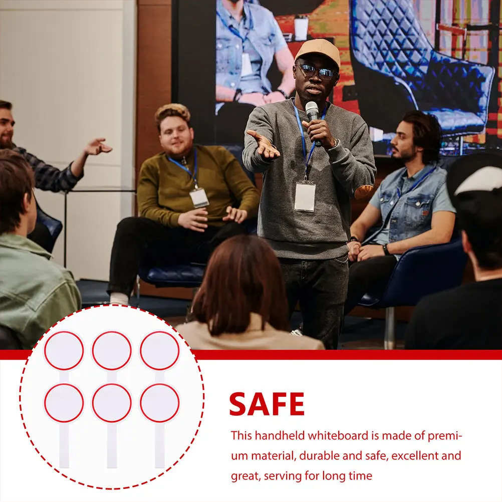 4 個のドライイレースパドル ブランクスコアボード ハンドヘルドホワイトボード 投票用書き込み可能ボード スコアリング ドライイレースパドル