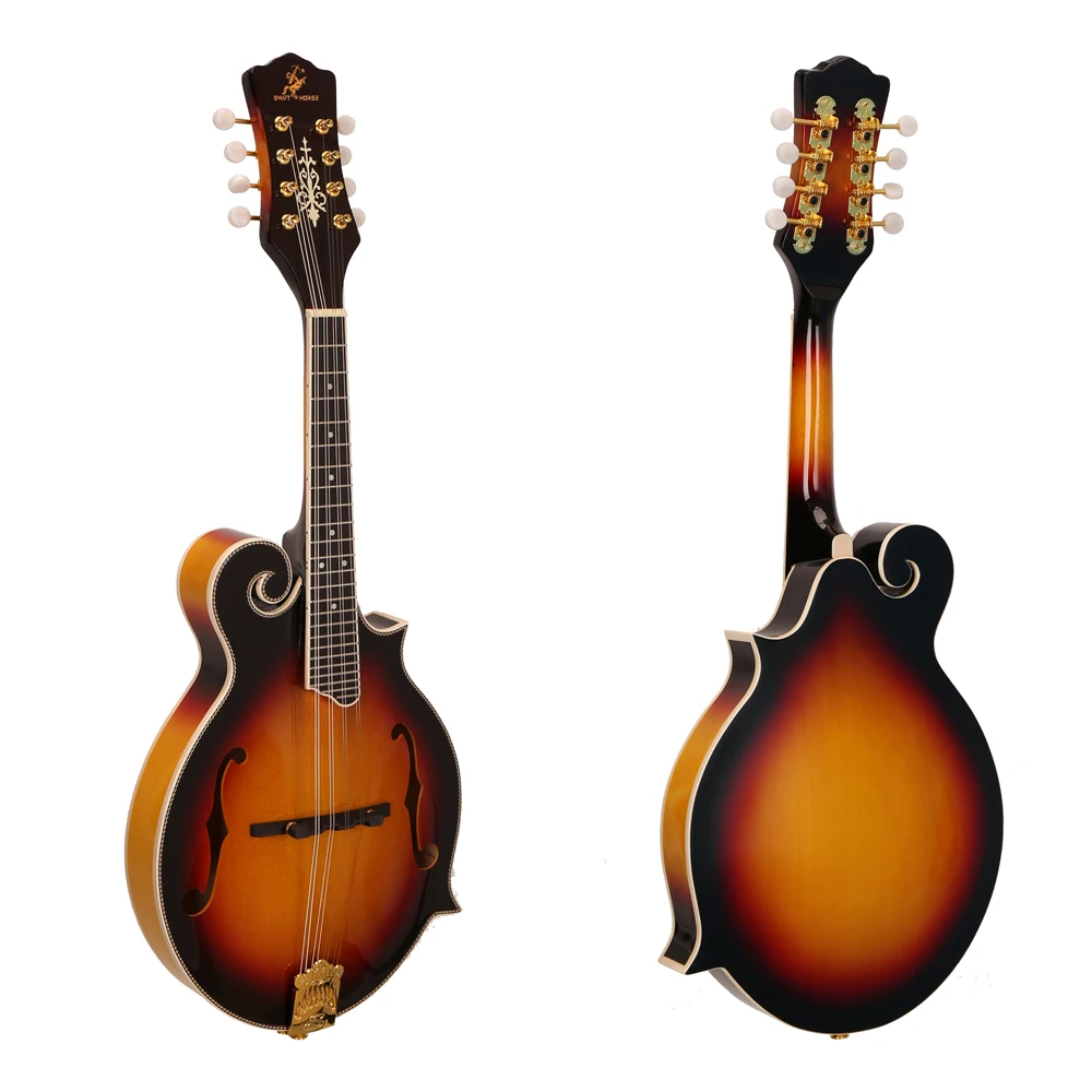 Electric Mandolin Wood Color Electric Mandolin Strings Musical Instruments Electroacoustic Mandolin 8 String Electric Guitars