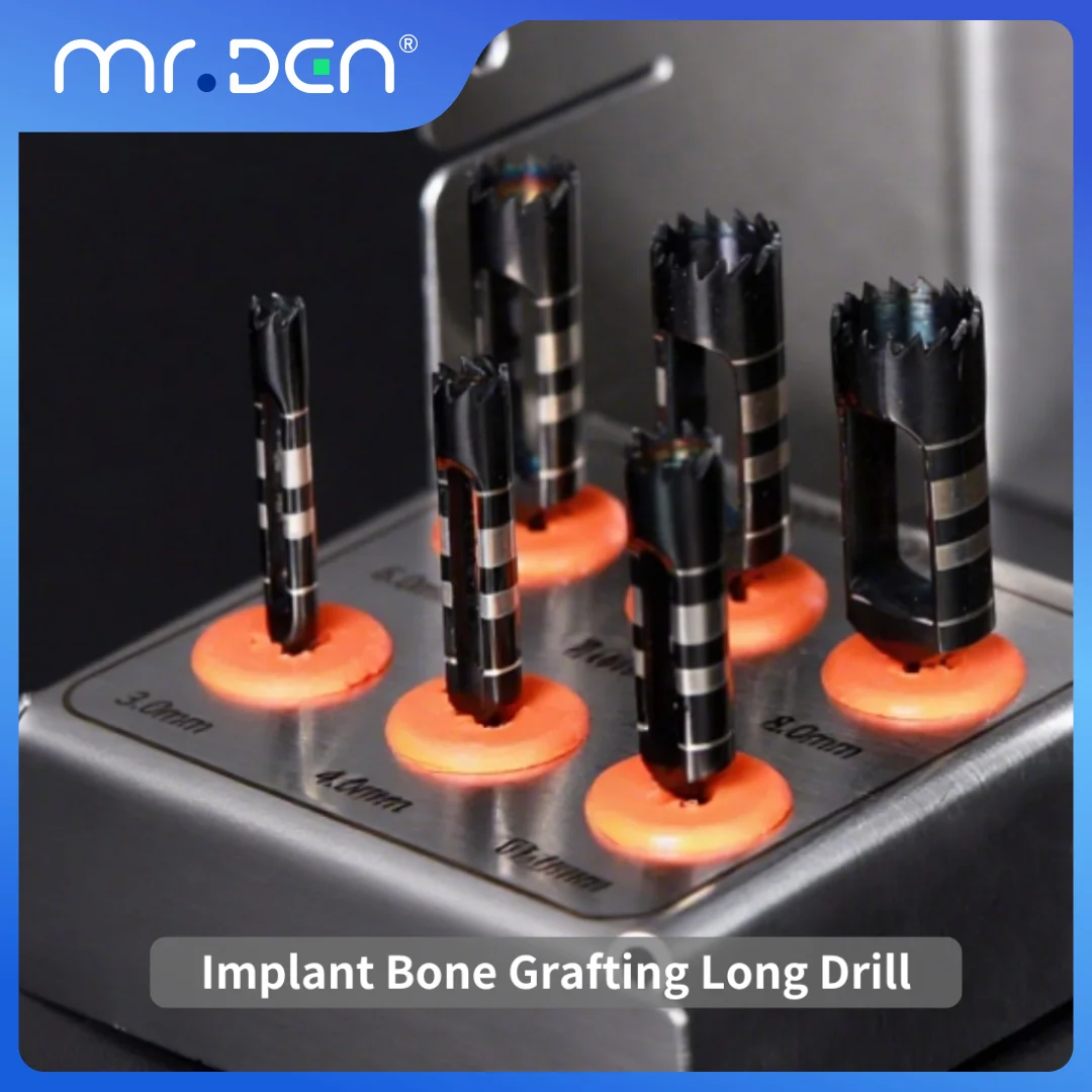

Dental Implant Bone Trephine Drill Bur Stainless Steel Surgical Bone Extraction Splitting Ring Bur for Low Speed Handpiece