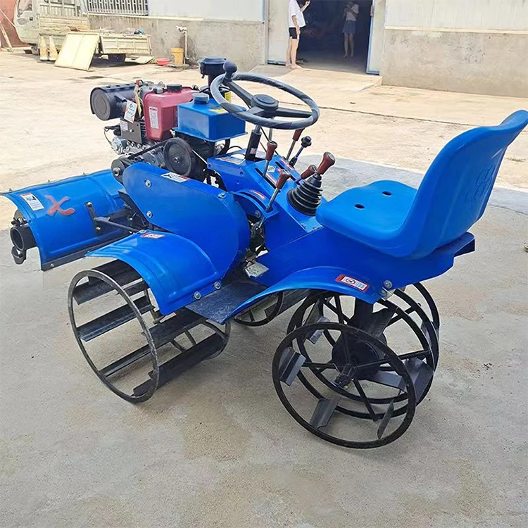 Agricultural Gaso line Petrol Cultivator Rice Rotary Tiller/ Die sel Power Rice Cultivator Rotary Tiller Rice Cultivation Machin