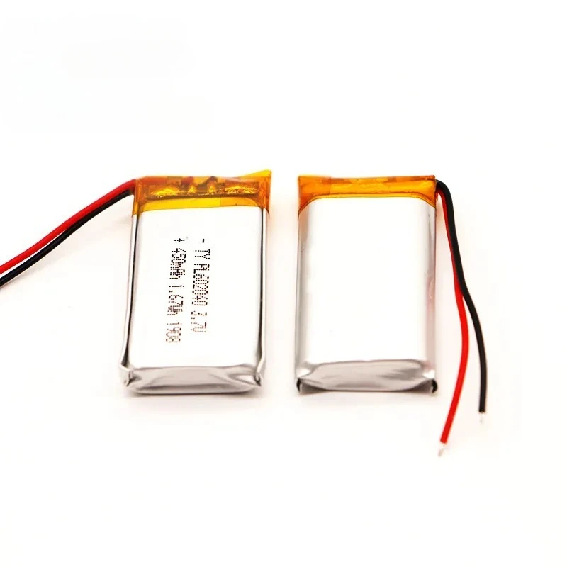 602040 Polymer Battery 3.7V 450mAh Rechargeable Li-ion Cell for Bluetooth Headset Handheld Fan Dash Cam Driving Recorder