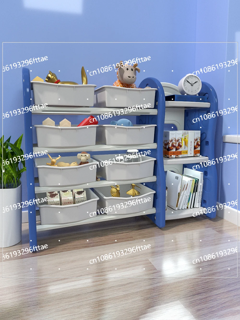 

Children's Toy Storage Rack Shelf Multi-layer Storage Artifact Kindergarten Locker Baby Toy Sorting Bookshelf