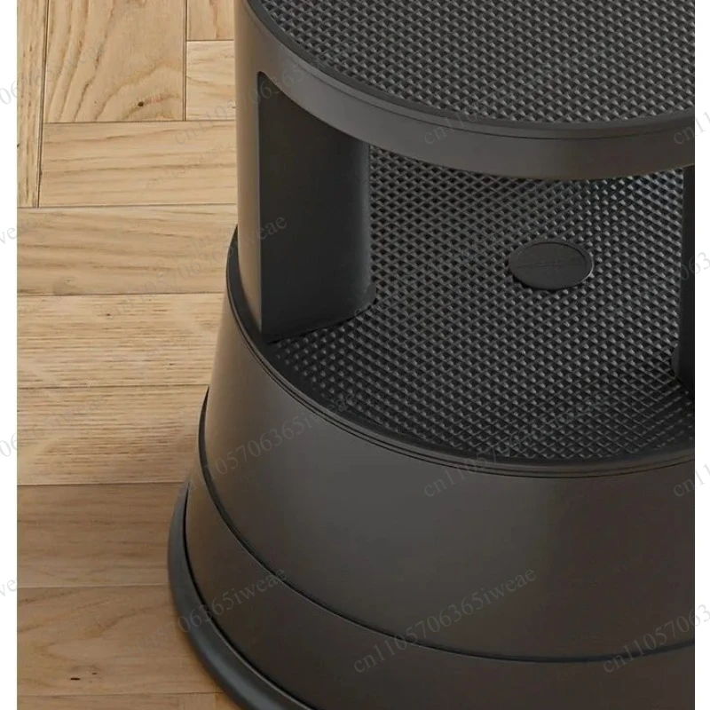 Equipped with anti slip steps, convenient for libraries and offices to move commercial grade pickup stools | Heavy thick plastic