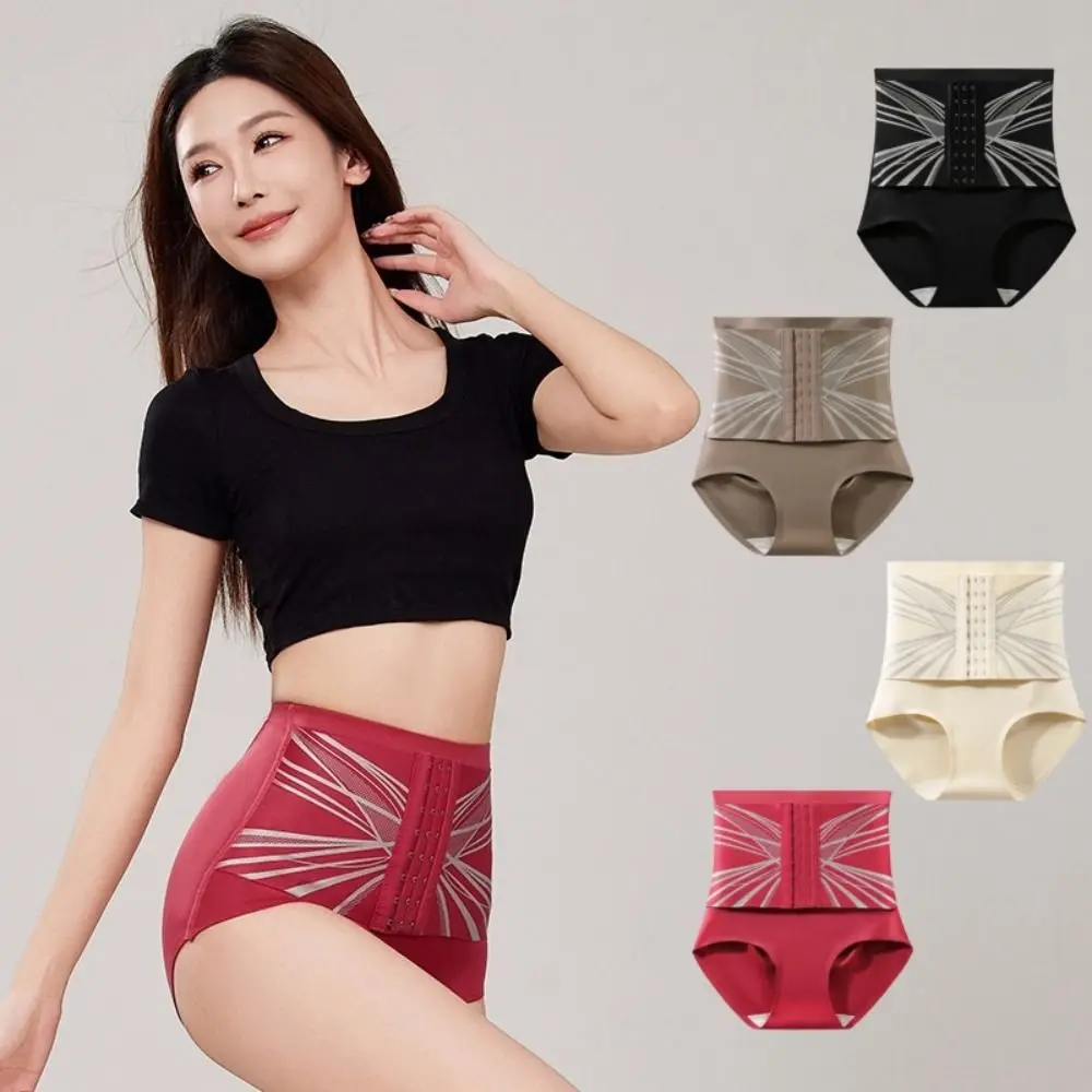 High Waist Slimming Shapewear Shapers Buckle Butt Lifting Briefs Waist Trainer Lingerie Tummy Control Underpants Women