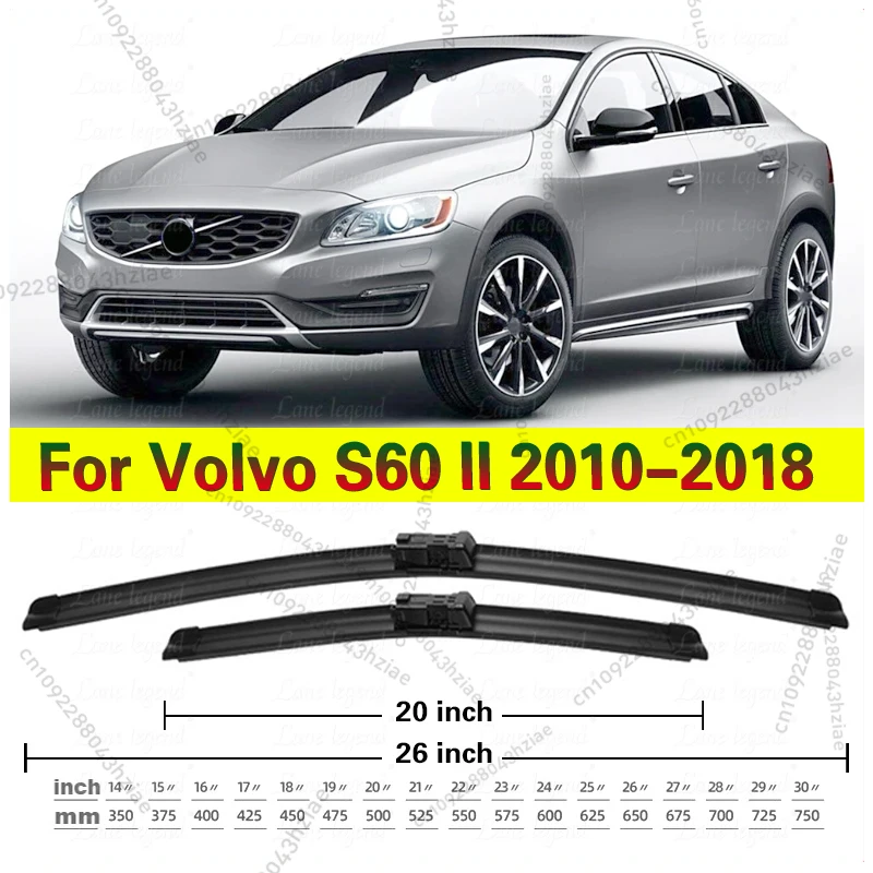 

Передние щетки стеклоочистителя для Volvo S60 II 2010-2018 2011 2012 2013 2014 2015 2016 лобовое стекло переднее окно 26 "+ 20"