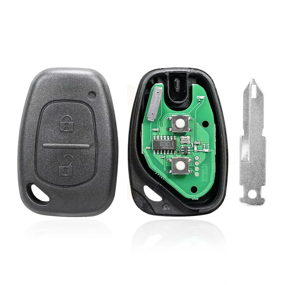 Car Key 2 Button for Renault Kangoo ( 2003 - 2011 )|for Renault Master  ( 2005 - 2010 )|for Renault Traffic   ( 2004 - 2013 )