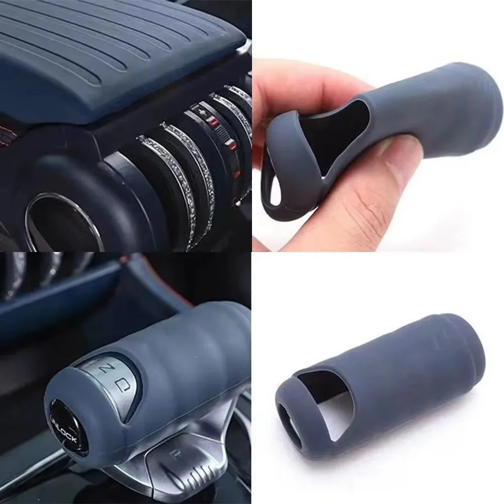 For BYD Atto 3 Yuan Plus Car Gear Knob Protective Cover Silica Gel Auto Accessories for BYD Atto3 ATTO 3 2022 2023 2024