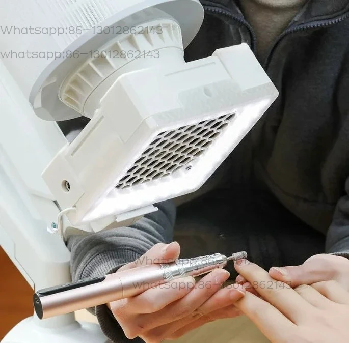 NEW  1PCS     Nail Cleaner with Lamp Bracket Air Purification Desktop Vertical Wood Carving Dental Vacuum Cleaner