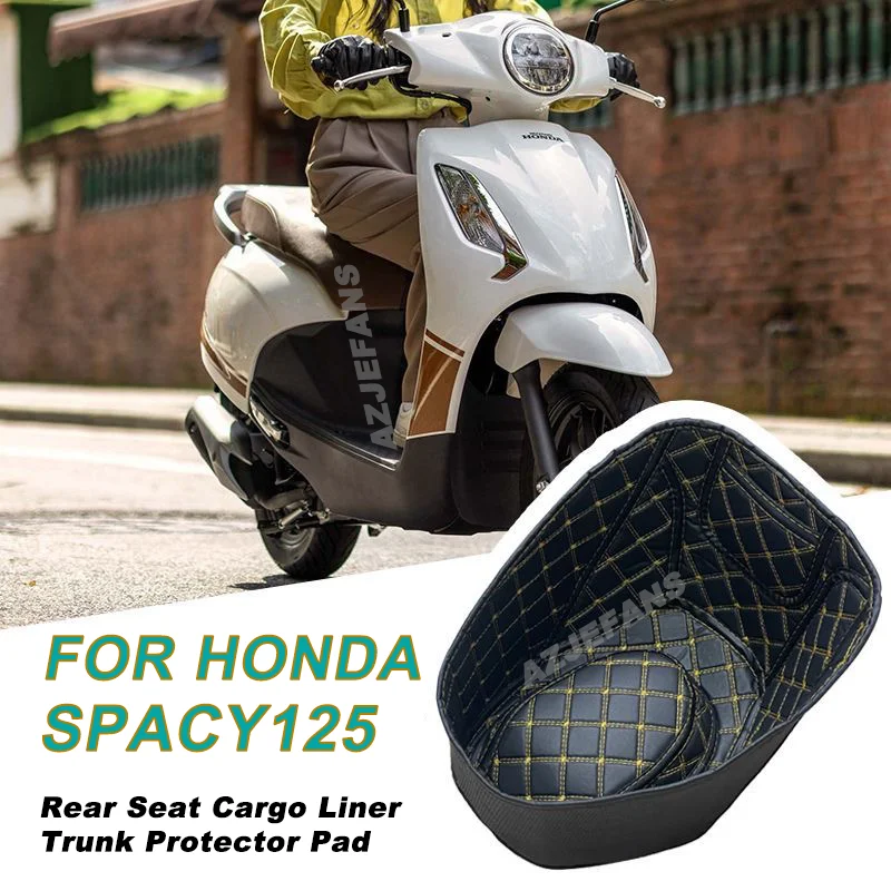 

For HONDA SPACY125 Spacy 125 Motorcycle Seat Bucket Liner Cushion Storage Box Mat Protector Accessories