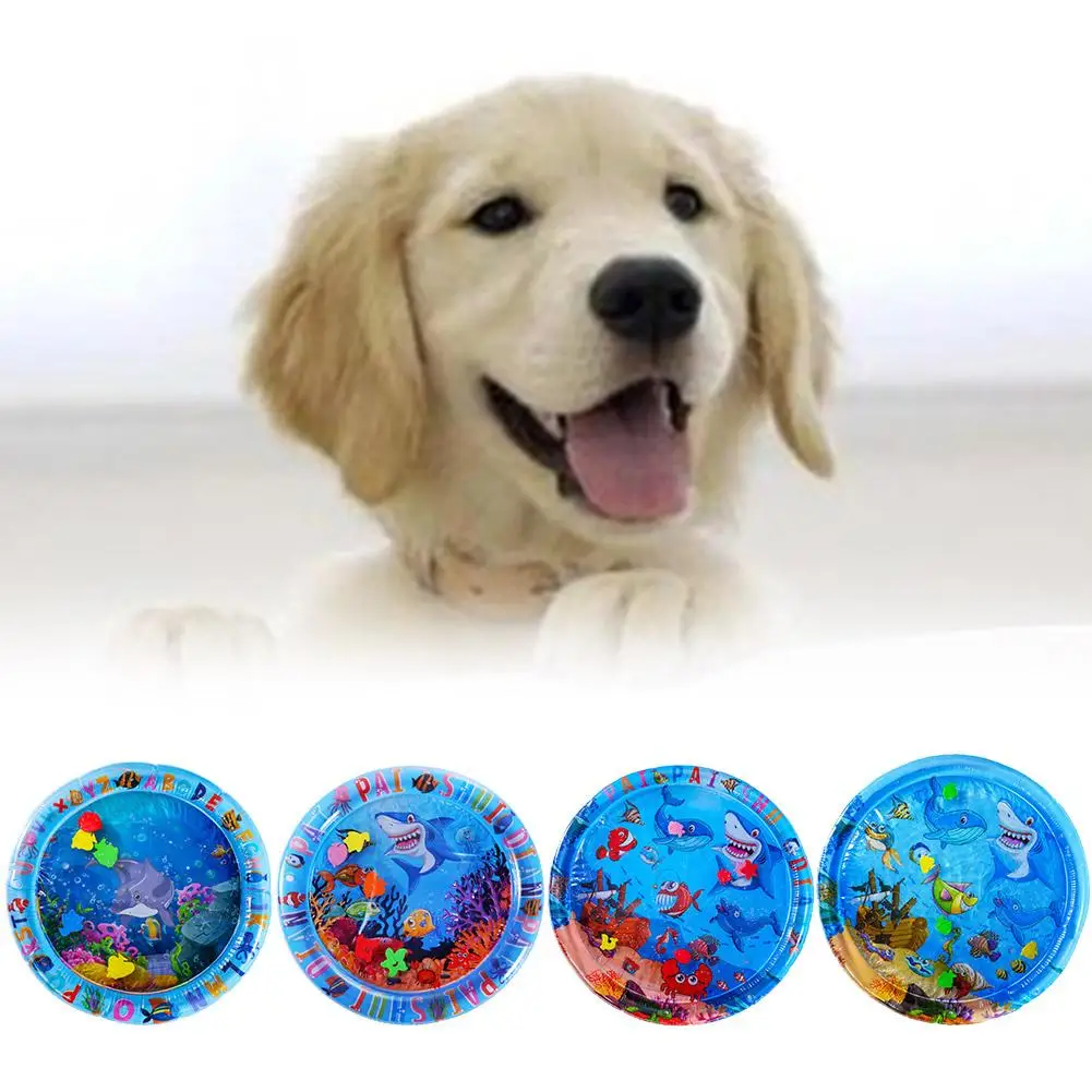 Sensory Water Mat Thickened Sensory Water Sensor Cleaning Pet Mat Cooling Mat Pets Supplies Accessories Summer Z1e2