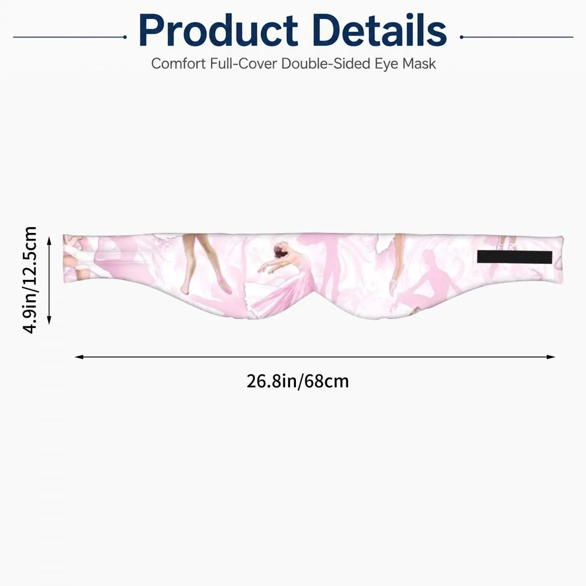 Ballet Dance Makes Me Free Ballerina Dancer sleep eye mask Light Eye Cover for Girls Boys Office Nap Party Eyeshade eyepatch view 2