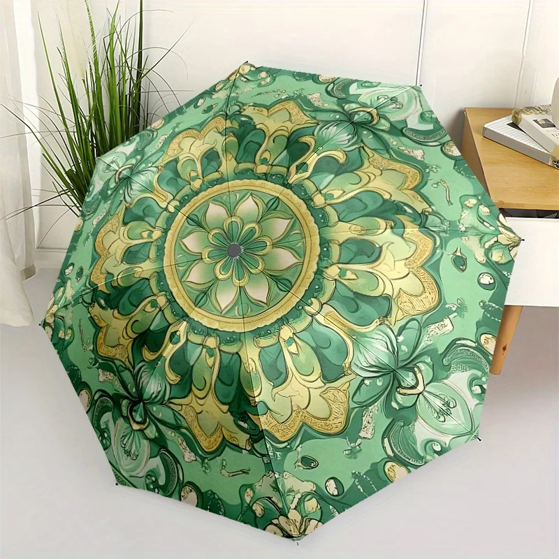 Parapluie à thème tournesol, ouverture et fermeture automatiques, pliable, portable, parapluie automatique, toutes saisons, universel, voyage quotidien