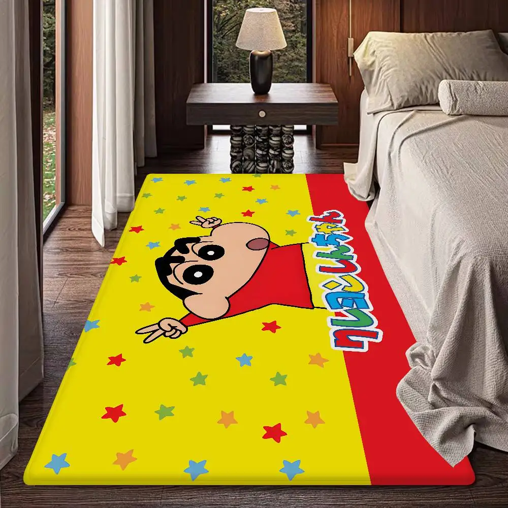 C-Crayon Shin-chans Hallway Carpet Washable Non-Slip Living Room Sofa Chairs Area Mat Kitchen Doormat Area Rug