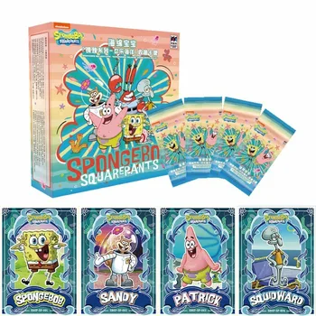 SpongeBob squarecard card Bob Patrick Star Squidward cute cards Jing zhen series happy ocean trading collection card gift toy