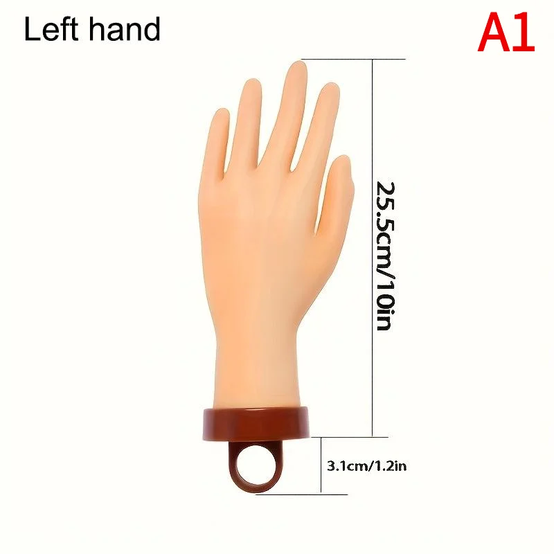 1/2Pcs Flexible Soft Adjustable Plastic Finger Practice Model