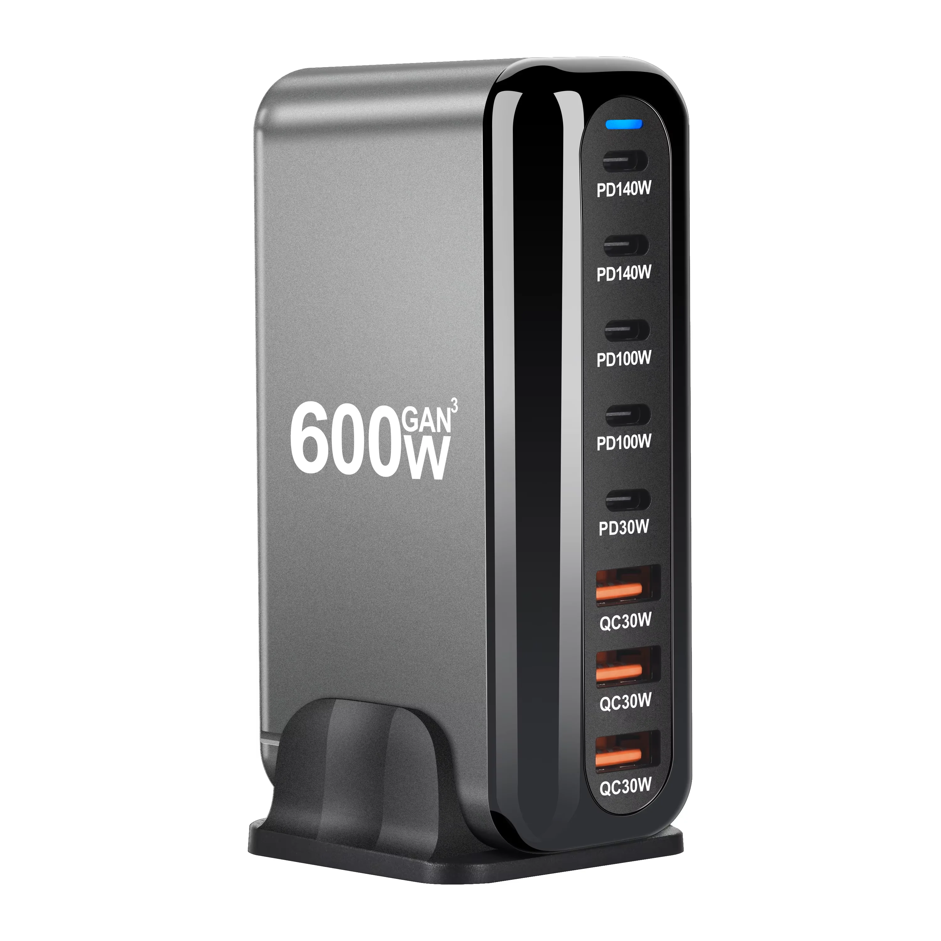 セール中-新型-600w-gan急速充電30-usb-type-c急速充電器-8ポート搭載、5c3a-pd充電器、スマホ・タブレット対応、ポータブル設計