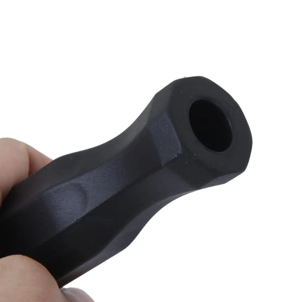 2pcs Black Table Soccer Part Kids Football Fussball Foosball Handle Grips Rubber Replacment