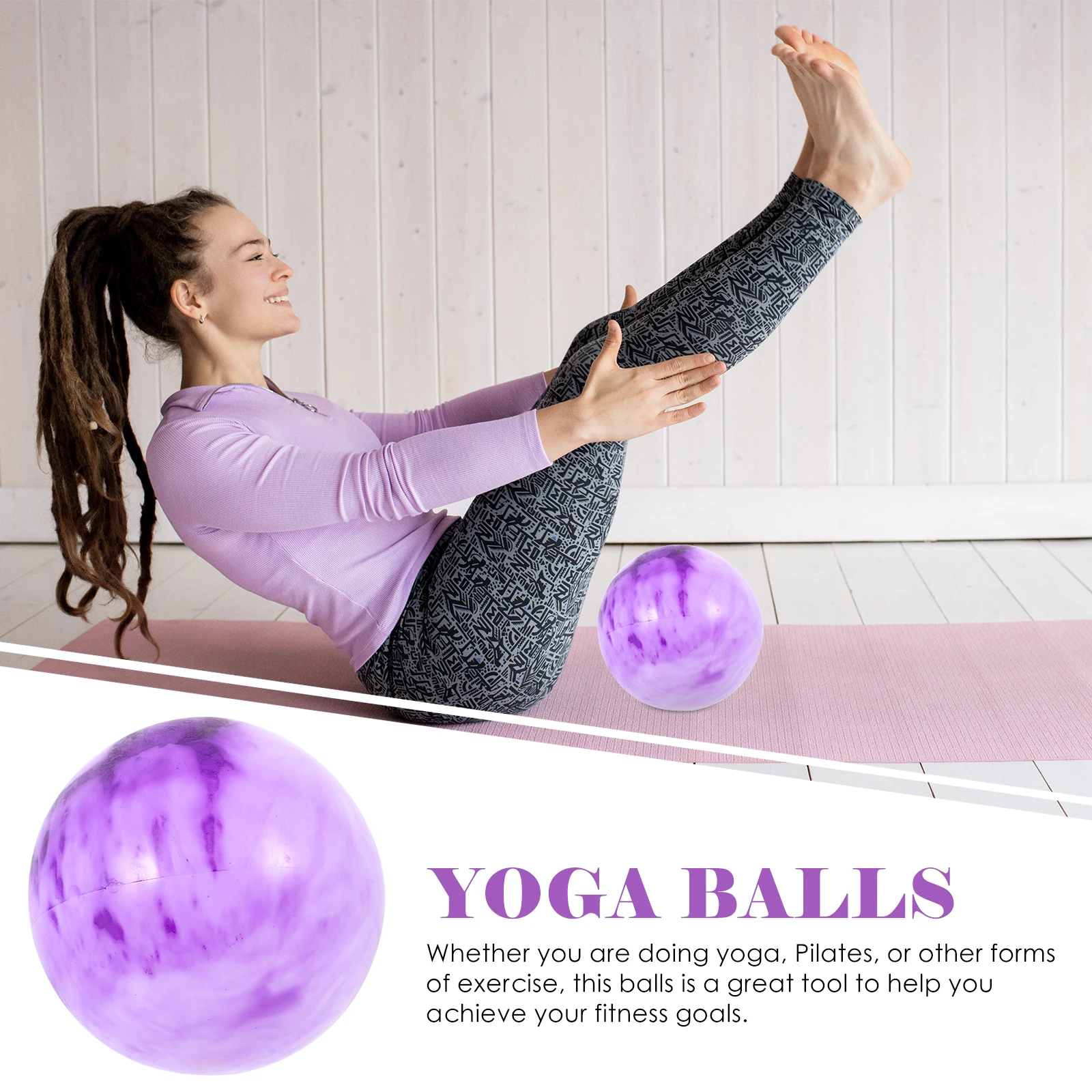 

25cm Multi PVC Yoga Balls for Gym Workout Professional Core Ball Small Exercise Fitness Equipment Reusable