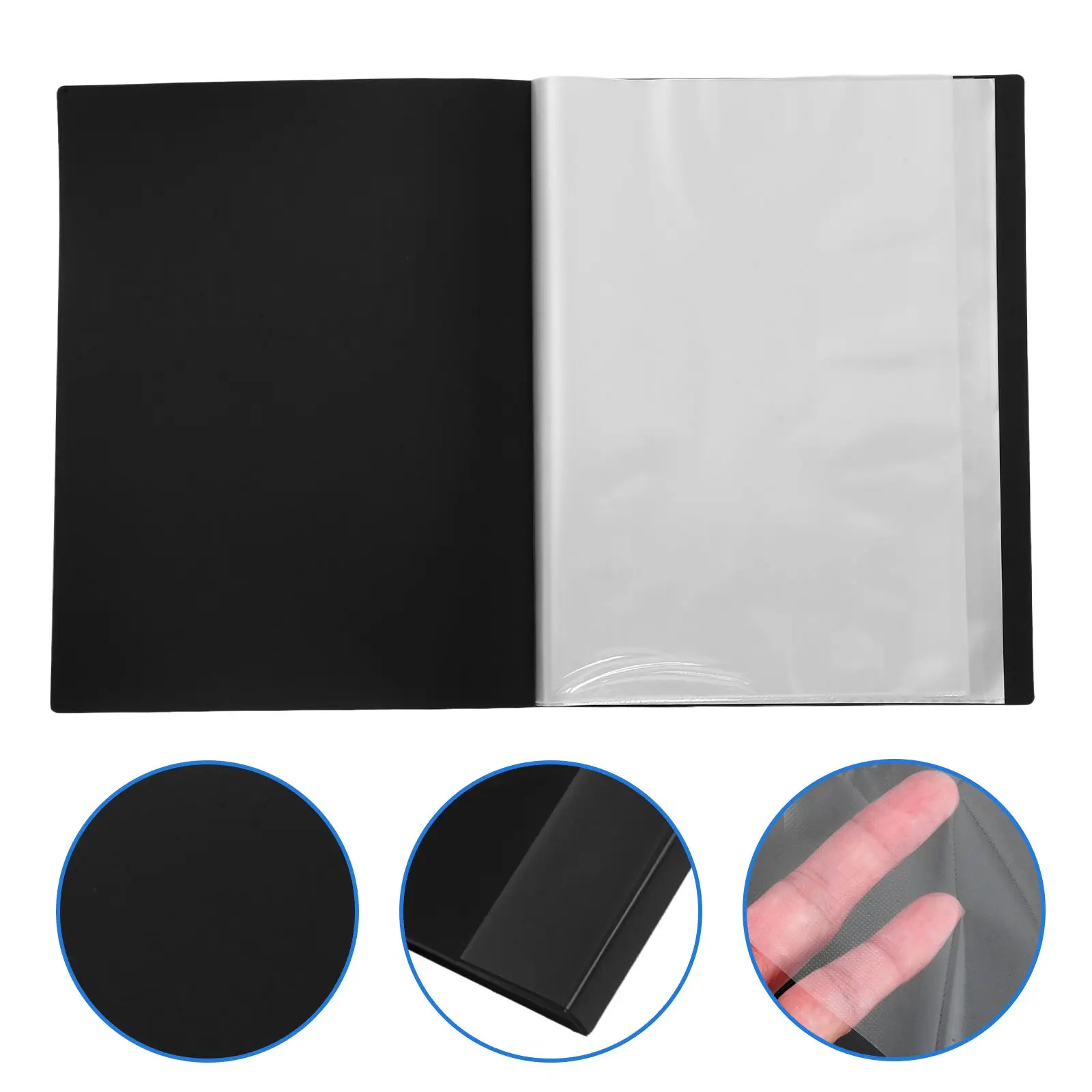 Папка для информационных дисплеев, папка для презентаций документов, пластиковые папки для файлов, бумажные рукава, поликарманный офис