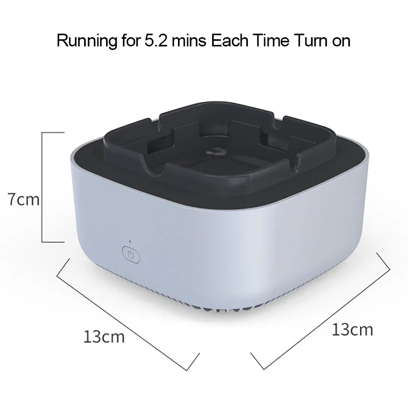 Air Purifier Ashtray with Ashes Filter Negative Ions to Reduce Second-Hand Smoke Eliminate Irritating Odors of Cigarettes Burn