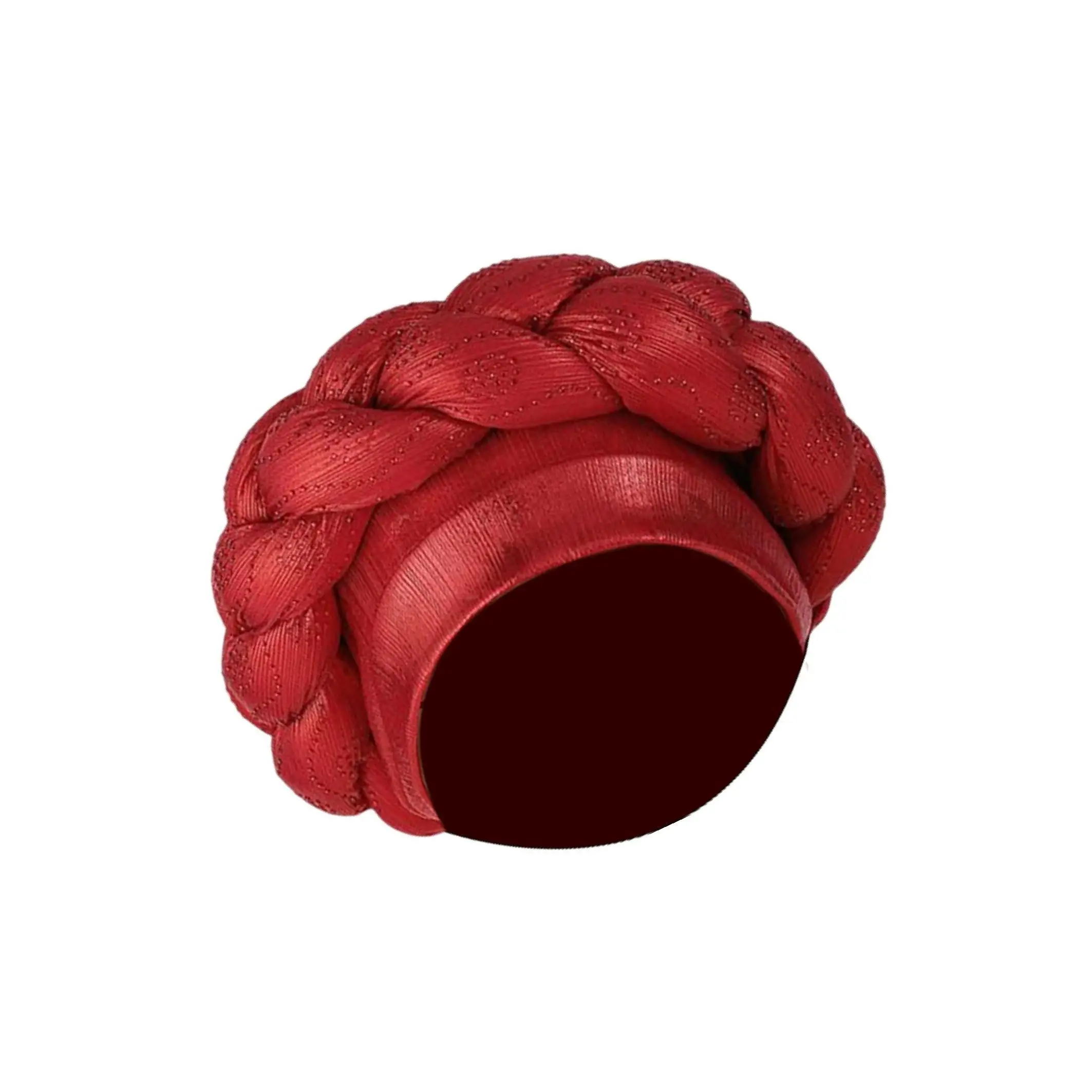 

Африканский тюрбан, мусульманский платок, головной убор, чехол для волос, тюрбаны с витой головой, красный цвет