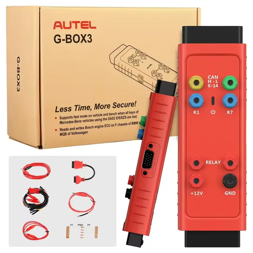 

Autel GBOX3 Key Programming Tool G-BOX For Mercedes-Benz BMW Toyota 4A All Key Lost Work Key Programmer With KM100/ IM508/ IM608