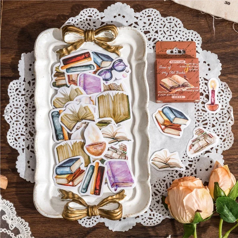 

Mr. Paper 46pcs/Box Vintage Stickers European Style Magic Academy Theme Handbook DIY Decoration Material Box Stationery Sticker