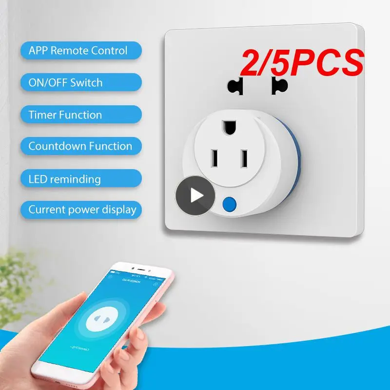 

2/5PCS Repeater Us /off Control Advanced Technology Unique Design Full Guard Smart Home Plug Outlet Z-wave