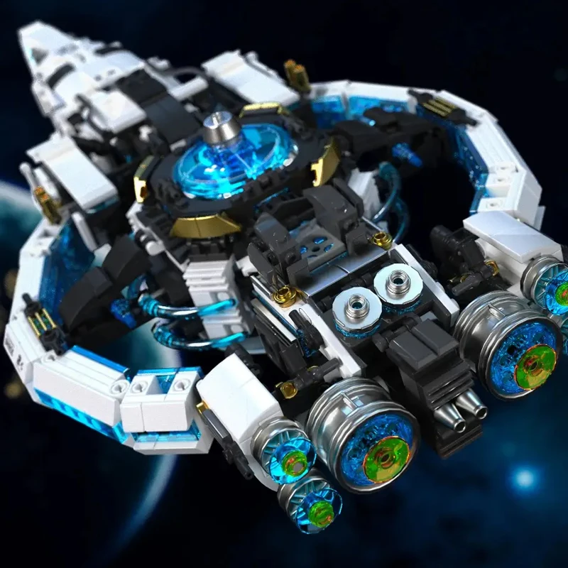 Technical Galaxy Comet Spaceship Spacecraft Modular Buildings Blocks Space Explanation Brick Model Kit Adults Kids Gifts 1567PCS