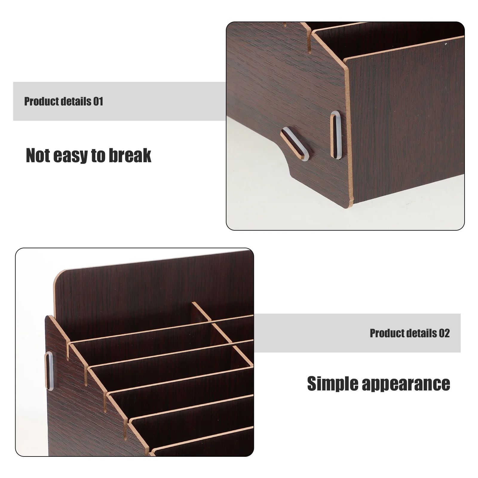 

Cell Phone Holder Multi-Grid Storage Box Compact Desk Organizer for Classroom Office Table Mobile Phone Display Case Business