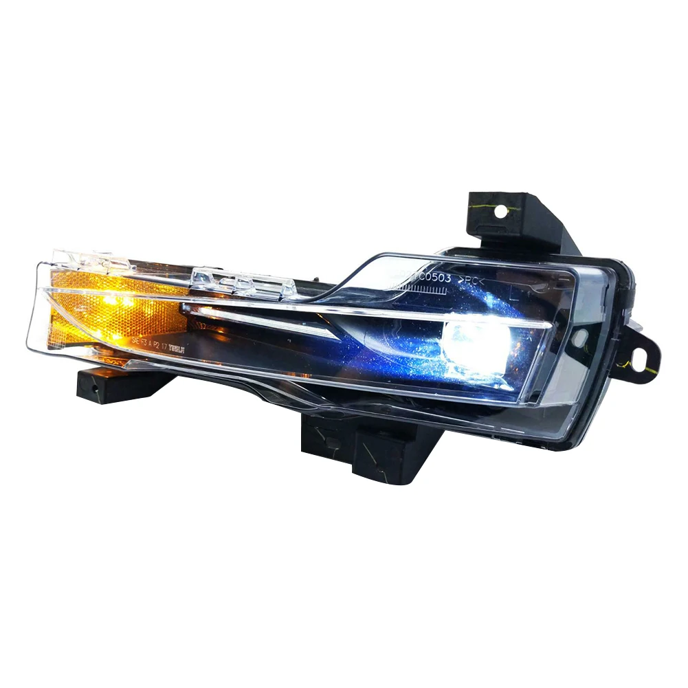 

New Left for 2017-2021 Tesla Model 3 / Y Car Front Fog Light Driving Lamp LED DRL Amber UP-LEVEL US Version