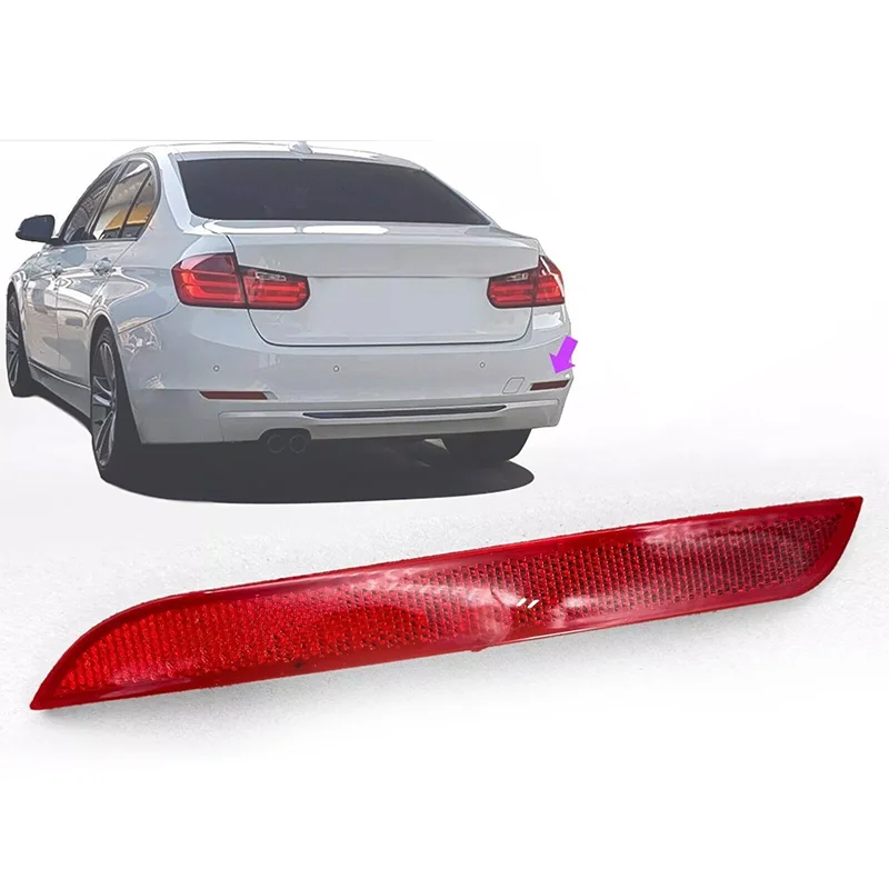 

1 шт., отражатель заднего бампера, красная линза, правая или левая сторона для BMW 3 серии F30 F80 2011-2015, прочные автомобильные детали