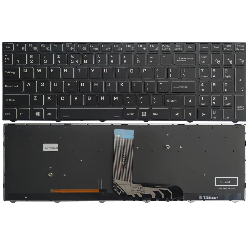 NEW Russian/US laptop keyboard For Clevo NH70 NH70RCQ N960 N970 6-80-N815Z0-01D-1 6 80 N15Z0 01D 1 CVM18H93US9430