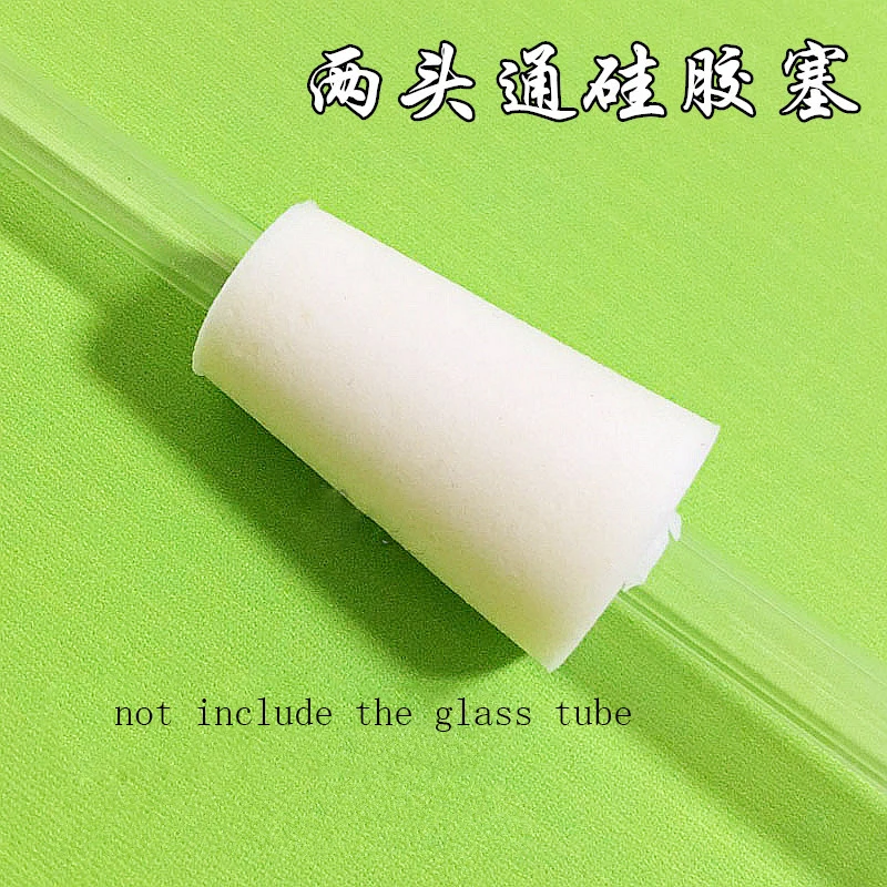 

10pcs Silicone Stopper with hole for glass test tube