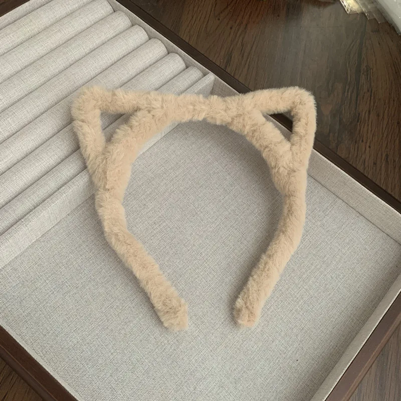 1-teiliges Plüsch-Katzenohr-Stirnband im süßen und mädchenhaften Stil, perfekt für den täglichen Gebrauch, süß und auffällig – Detail 9