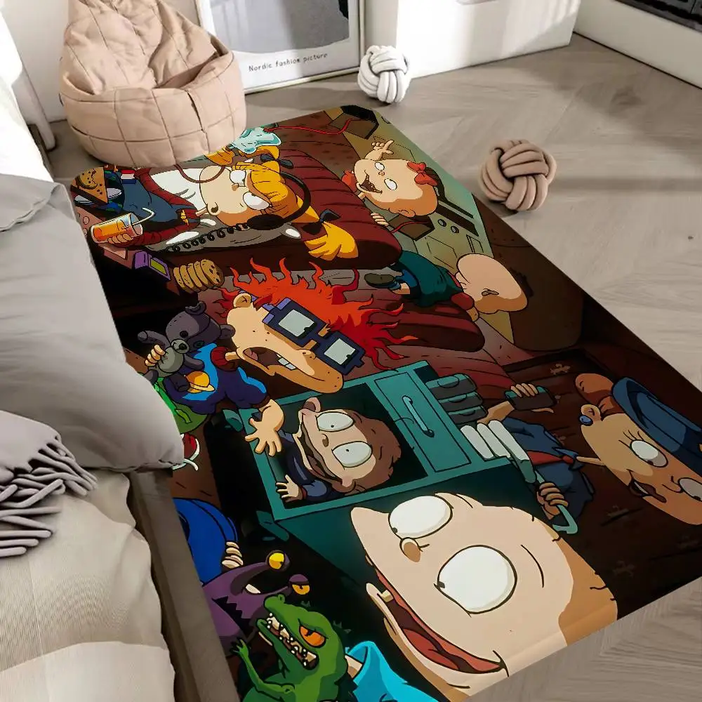 Cartoon Funny R-Rugrats Floor Mat Rectangle Anti-slip Home Soft Badmat Front Door Indoor Outdoor Mat Welcome Doormat