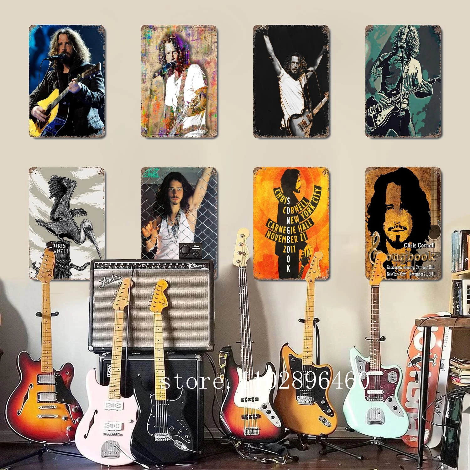 chris cornell Metal Plaques & Signs wall decor Vintage Tin Signs Captain Metal Poster Decor for Bar Pub Club Wall Decoration