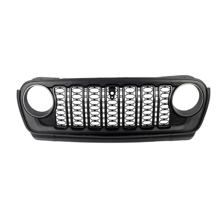 

Factory Sales With and without camera bumper Grill JL1300 ABS 2024 style new front grille for jeep for wrangler JL 2018+