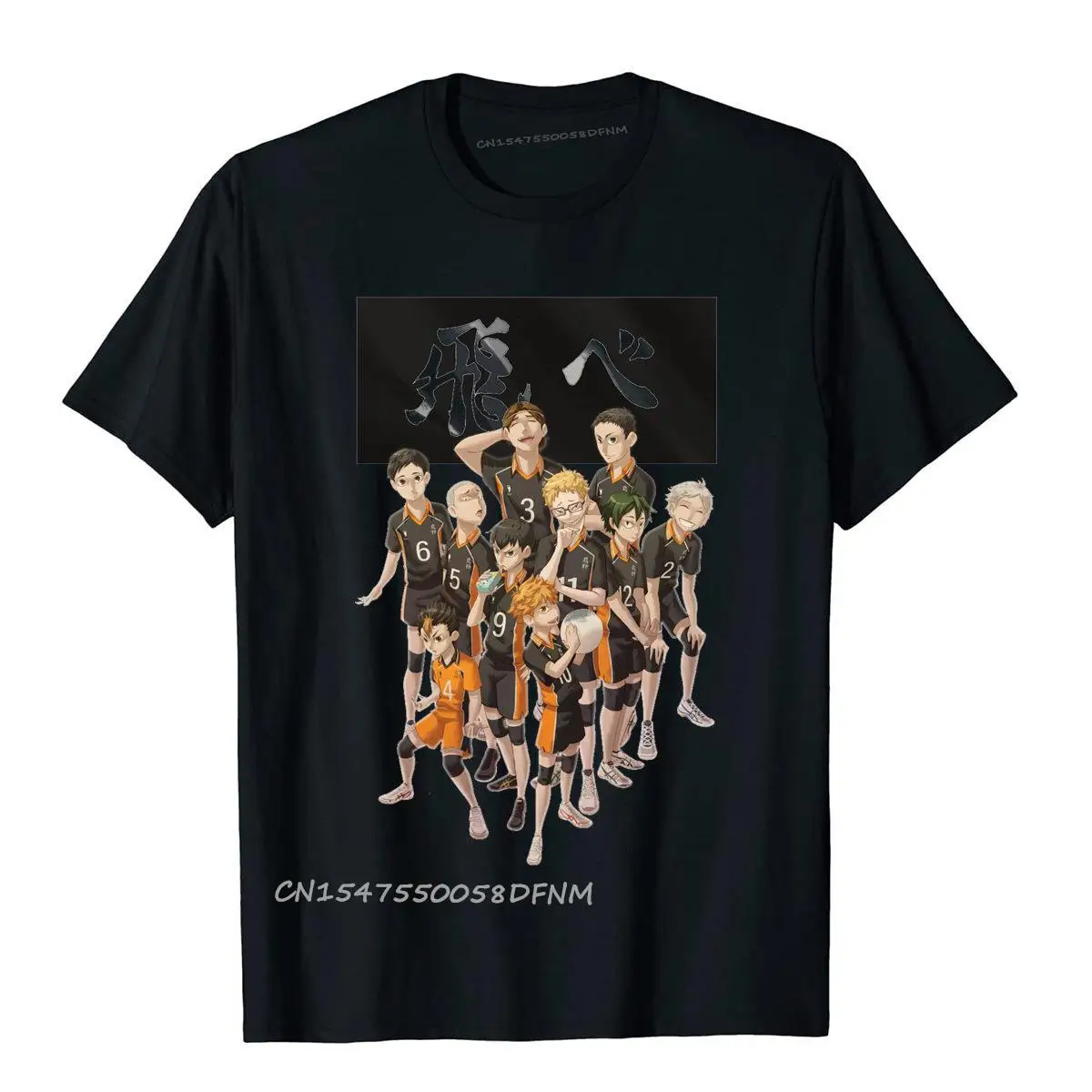 Premium Cotton Fitness Tees Rife Men Top T-Shirts 3 Karasuno Berlin Lacasa Casual Japanese Anime Clothing