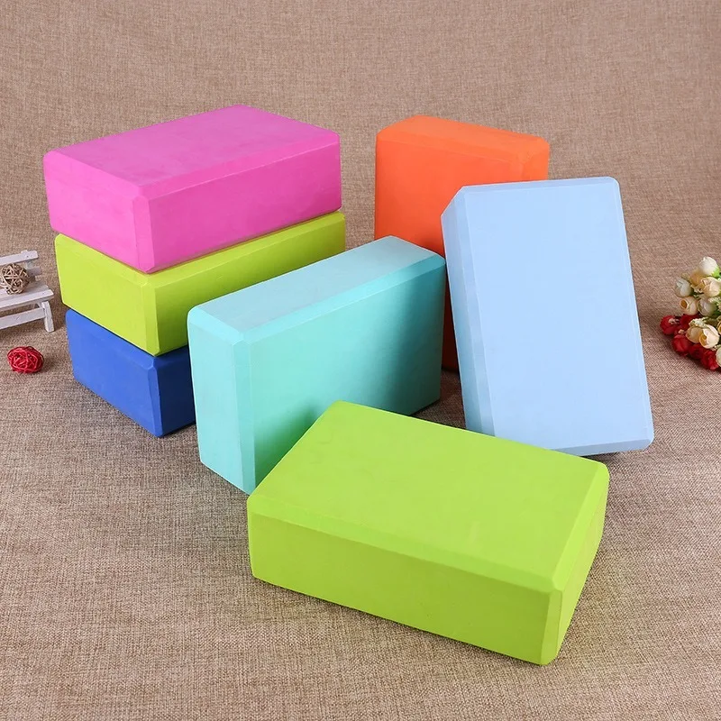 EVA Foam Yoga Block Props Brick Gym Pilates Yoga Column Back Exercise BodyBuilding Fitness Sport Workout Equipment for Home