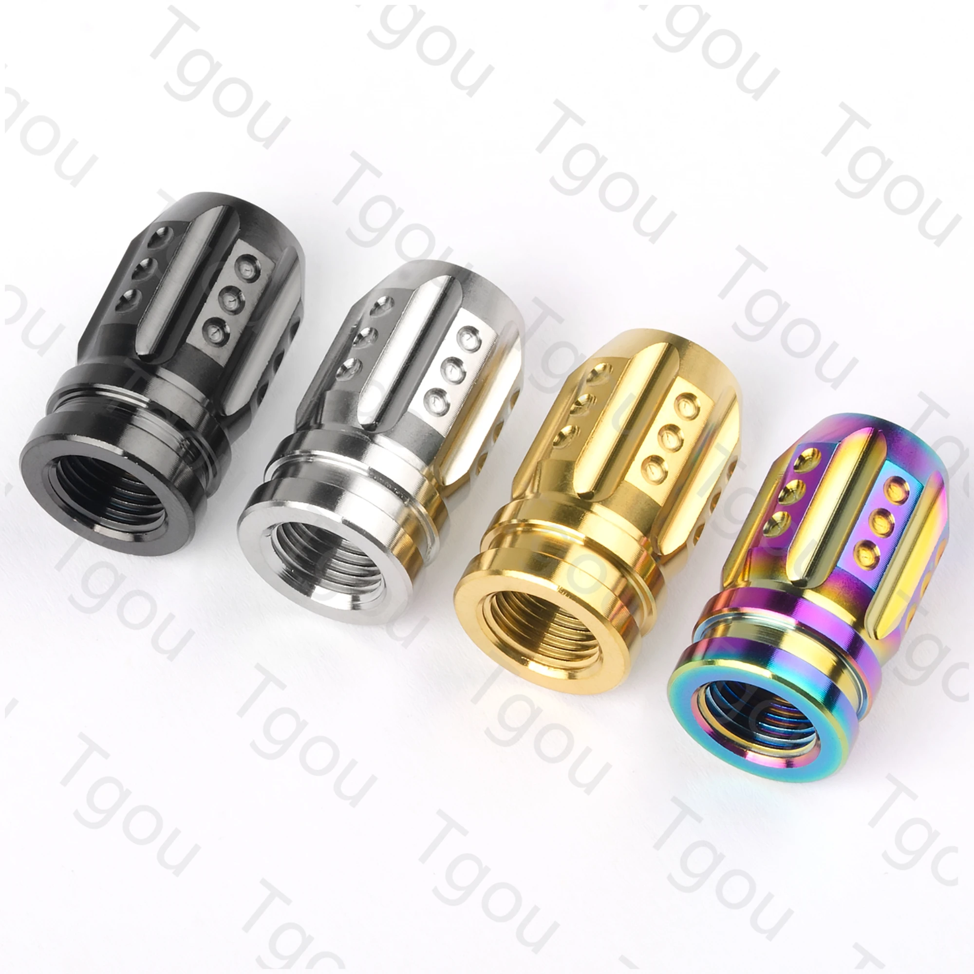 Tgou Titanium Bicycle Schrader Floral head Valve Cap for MTB Bike Tire Tyre Wheel Dust Valve Cover