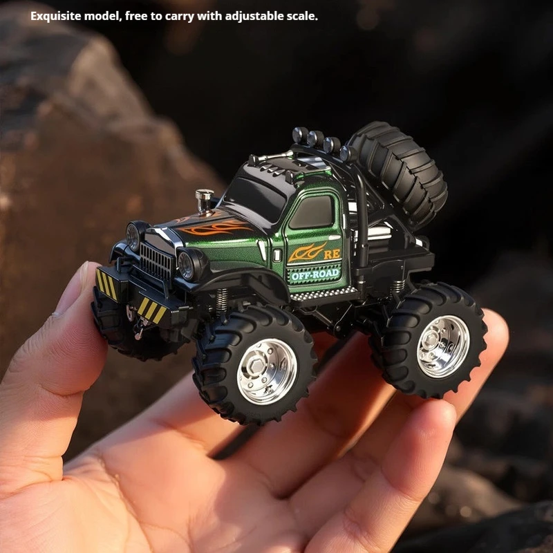 

Универсальный мини-внедорожник на радиоуправлении из сплава, 2WD, машинка для преодоления препятствий, портативная настольная игрушка, подарок для мальчиков и детей