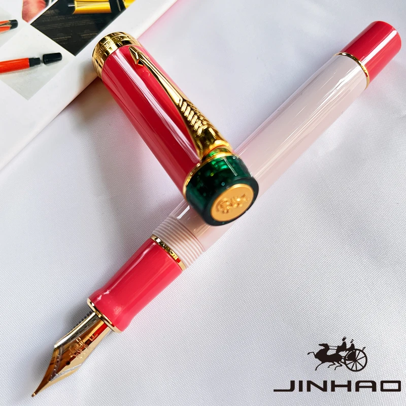 1 PCS JINHAO Century 100 hoogwaardige Klassieke Ontwerp Plastic Materiaal Pijl Clip Iridium Kalligrafie Inkt Pen